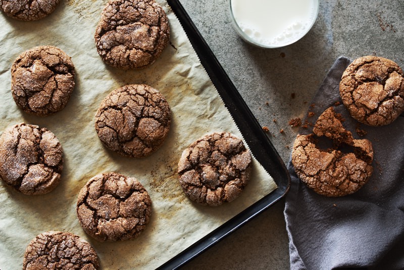 Crackled Chocolate Cookies
