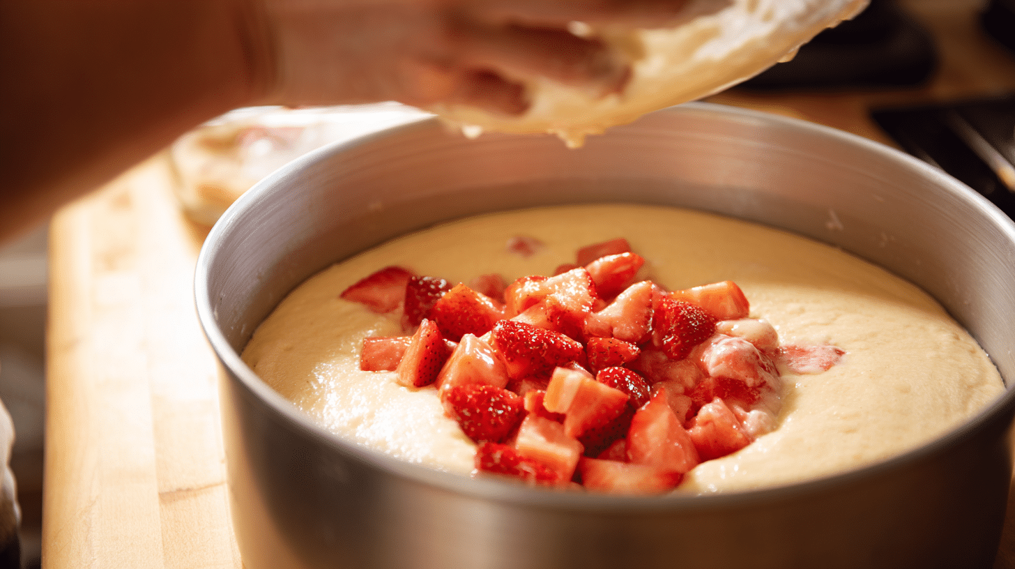 Add Strawberries and Bake