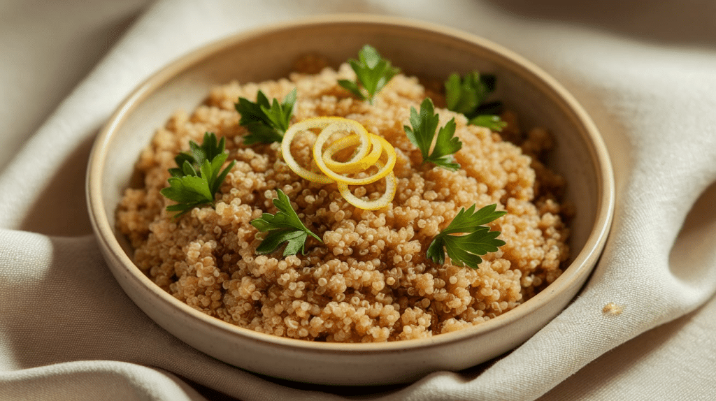 Brown Rice or Quinoa with Lemon Zest