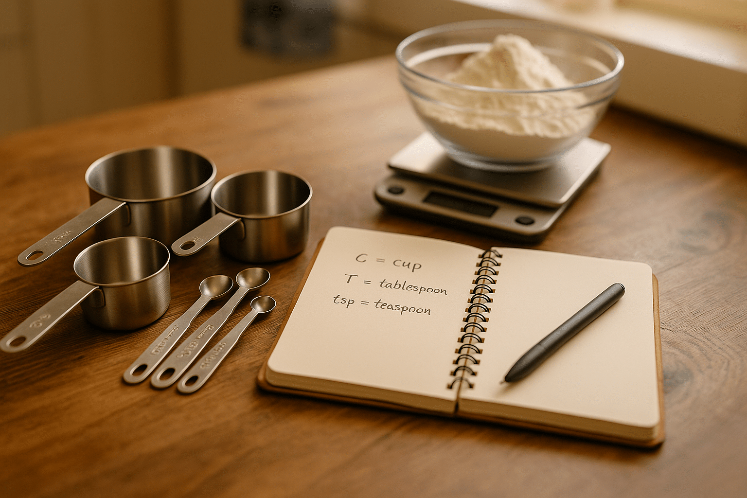 Common Kitchen Measurement Abbreviations
