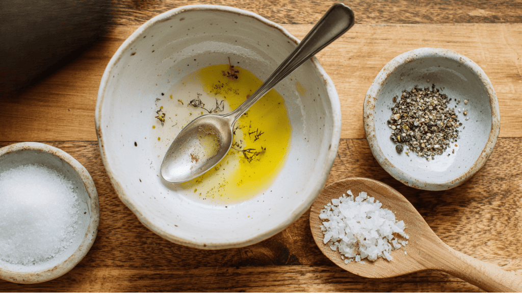 Making the Tangy Vinegar Mix