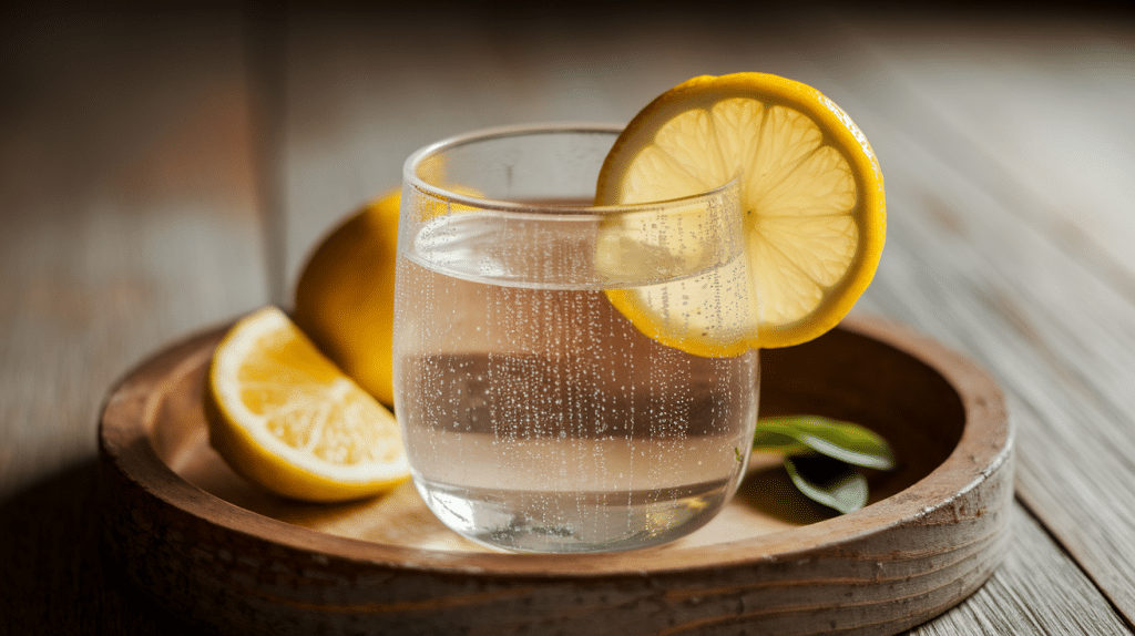 Unsweetened Iced Tea or Sparkling Water