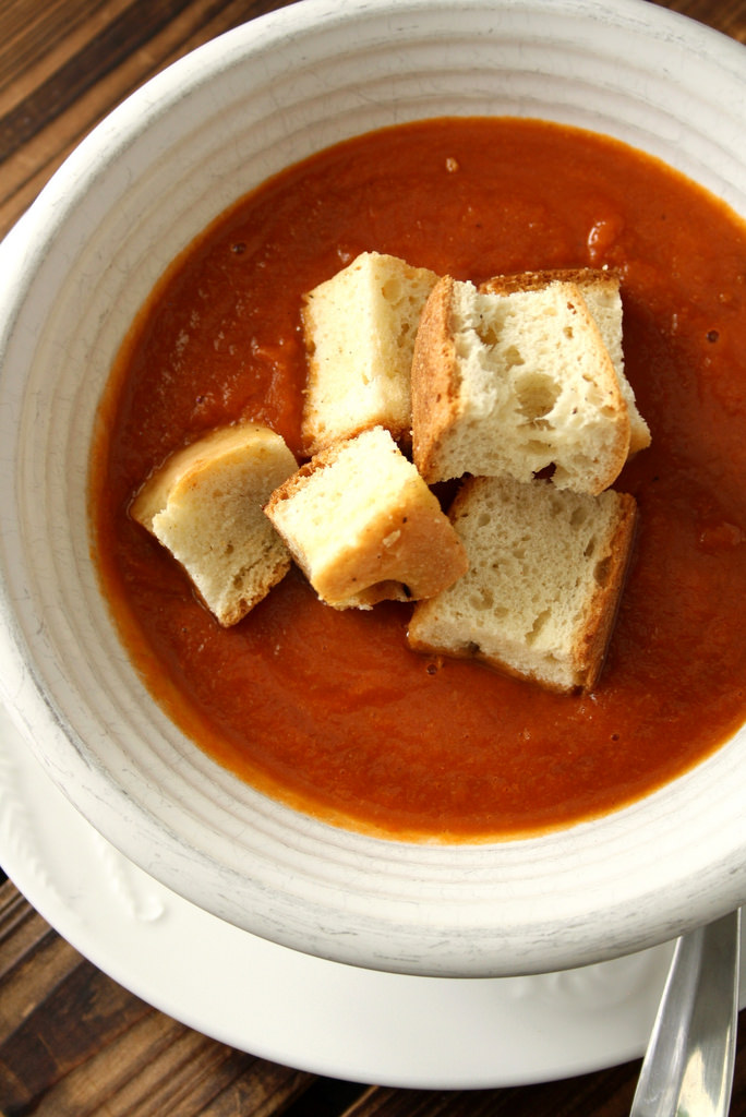 Sundried Tomato Soup with Badass Croutons Suzie the Foodie