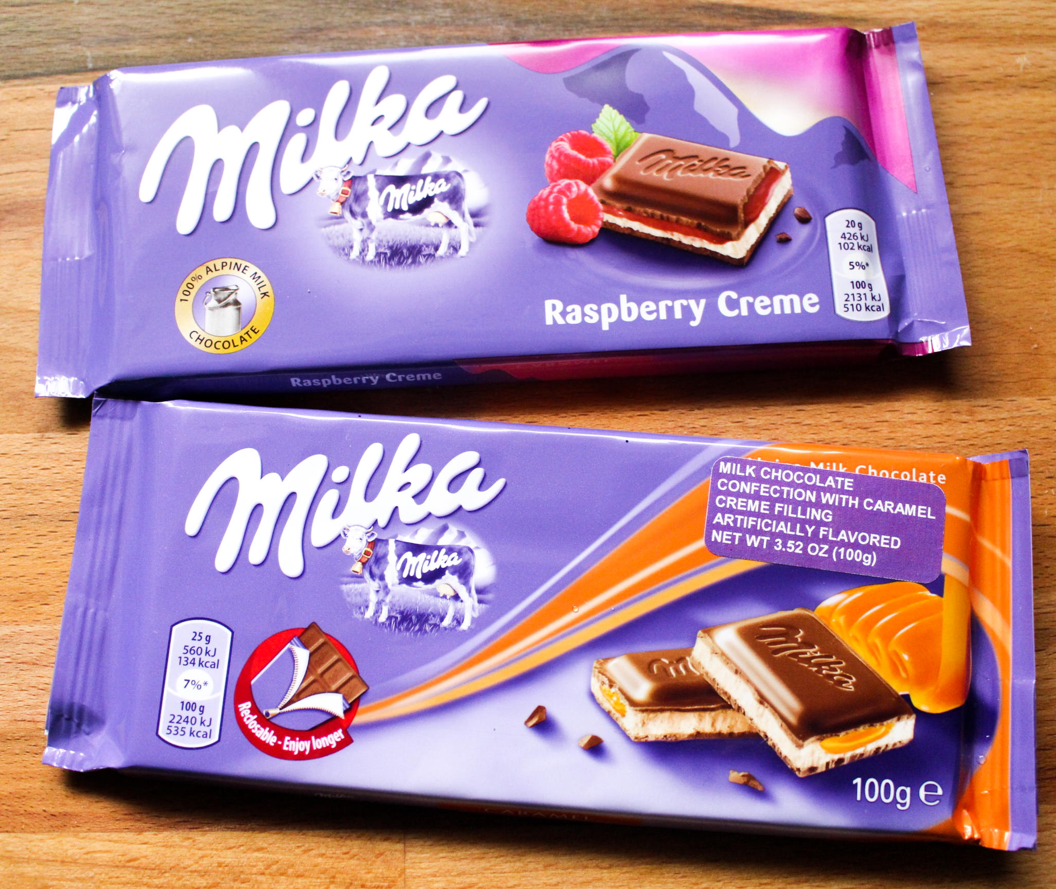 Milka Chocolate Bars - Milka Erdbeer/Strawberry Chocolate Bar Review ...