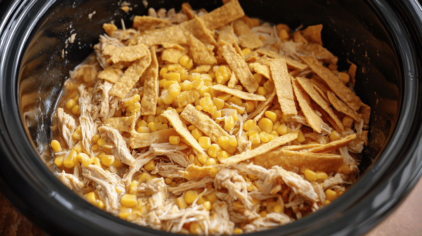 Add Corn and Tortillas