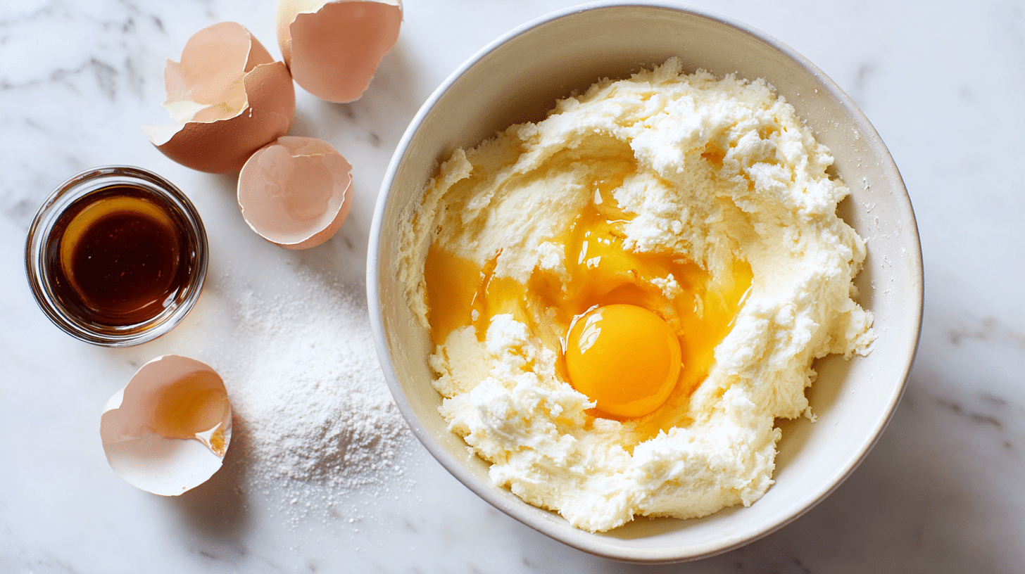 Add Eggs and Vanilla Extract