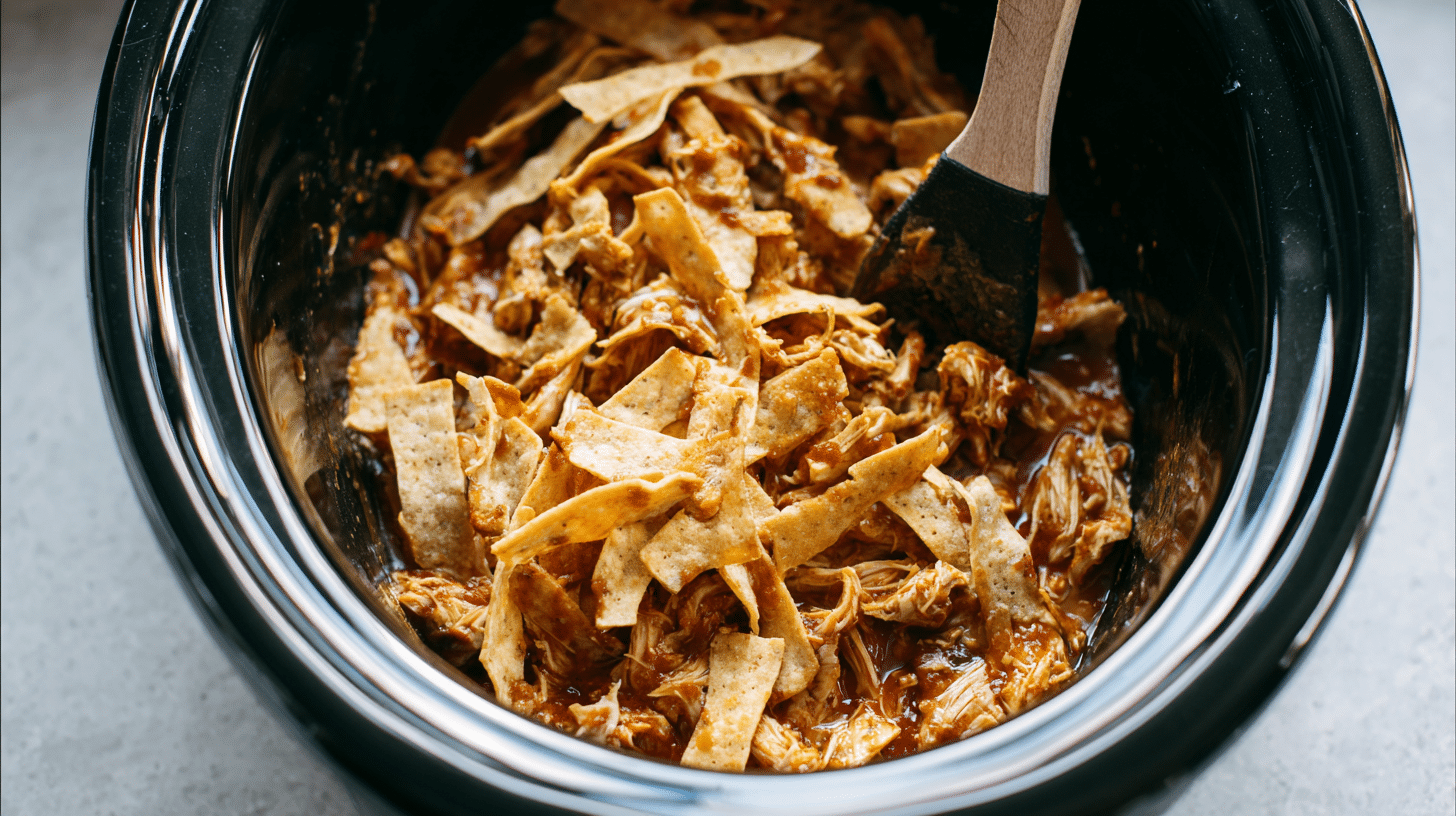 Add Tortilla Pieces