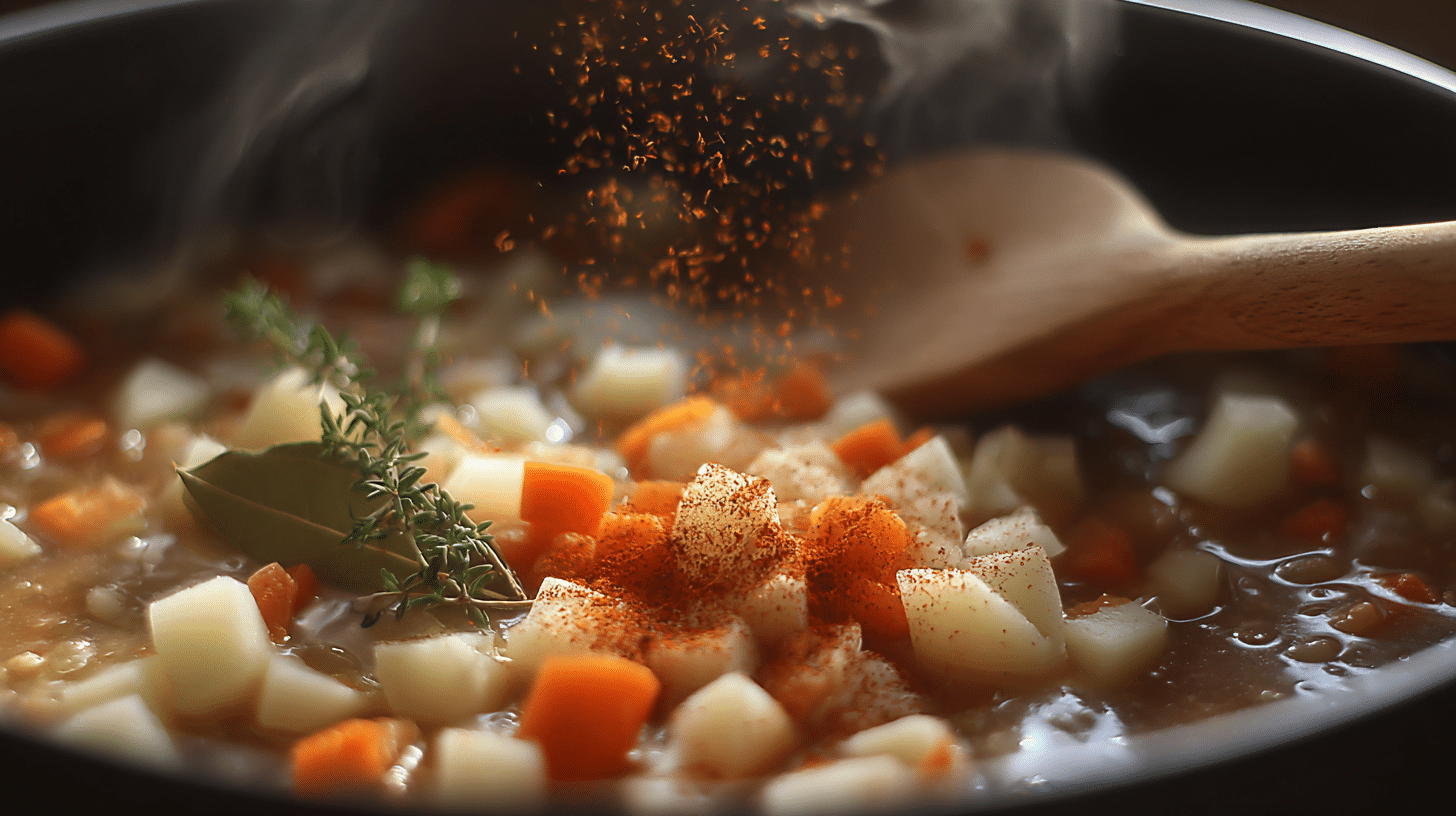 Add Potatoes and Liquids