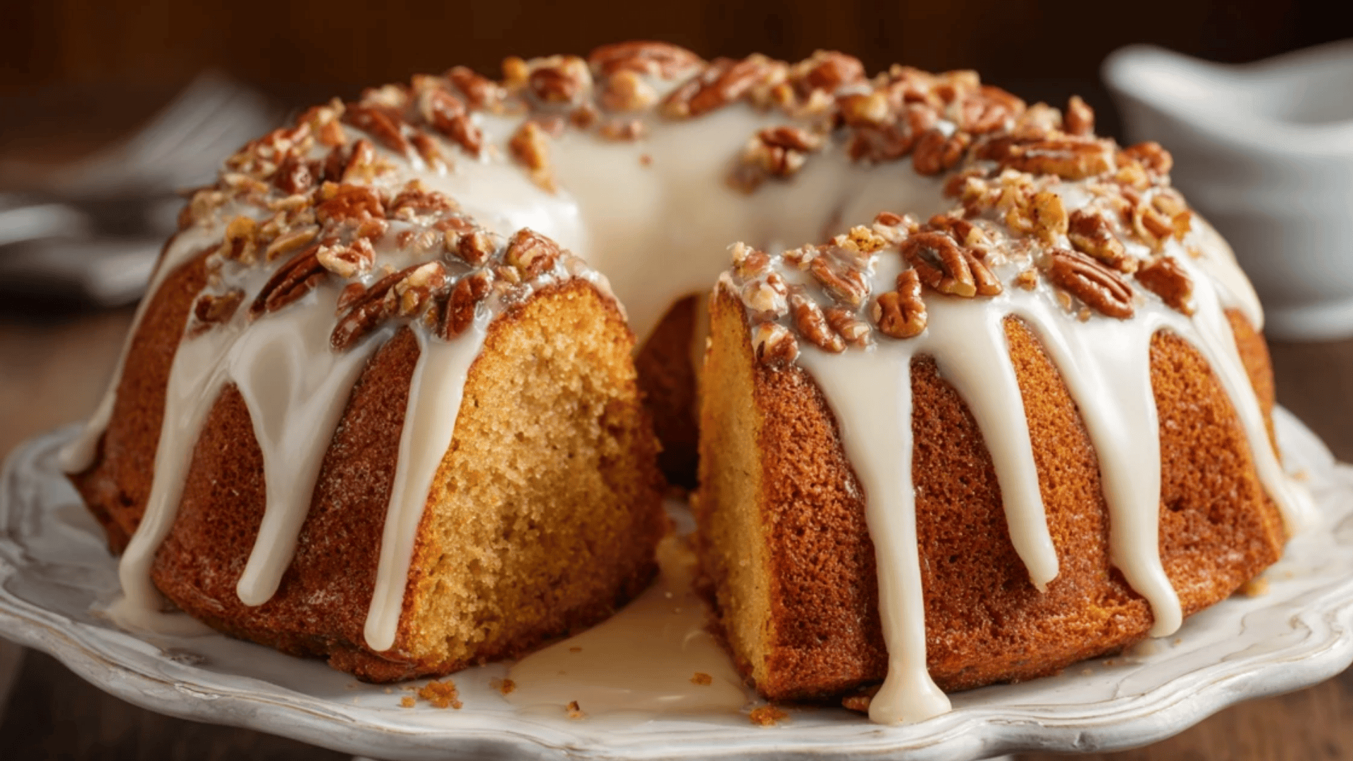 Butter pecan pound cake from cake mix
