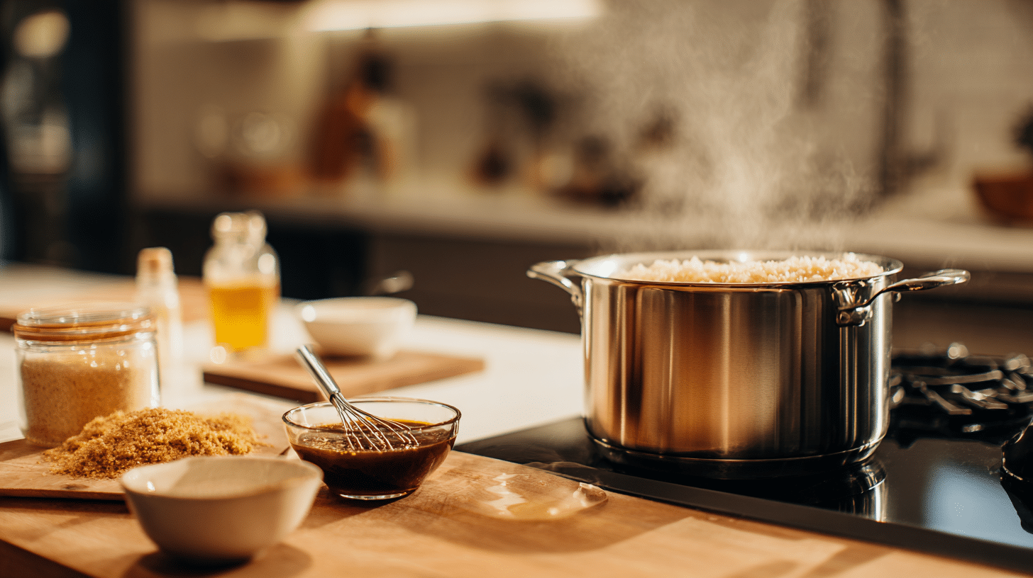 Cook Rice & Prepare Sauce