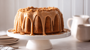 Cookie Butter Pound Cake with Silky Glaze Perfection