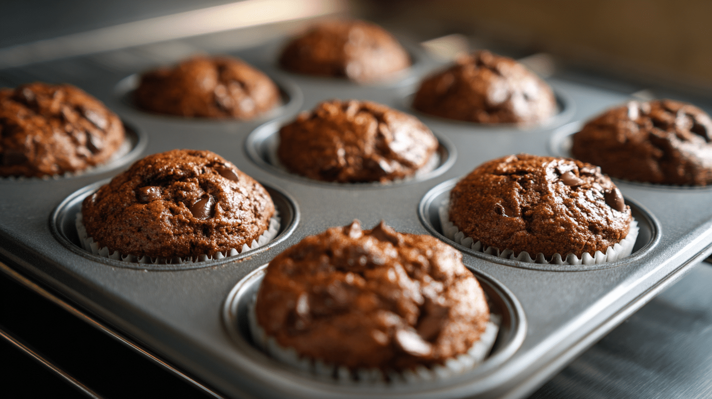 How to Make Chocolate Banana Protein Muffins