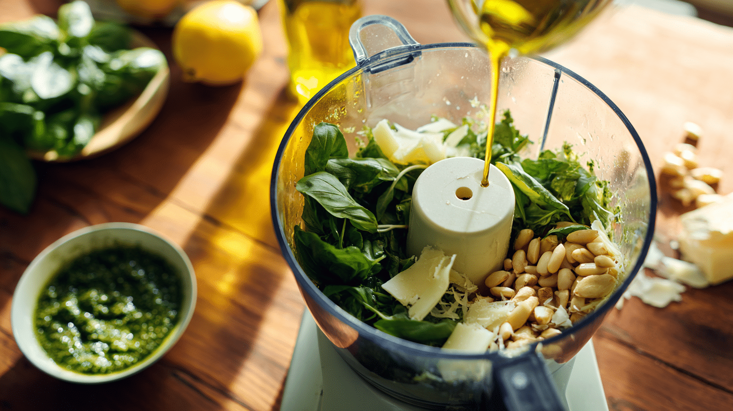 Make the Pesto (if using homemade)