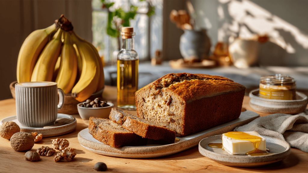 Perfect Banana Bread with Oil; Moist, Easy, Delicious