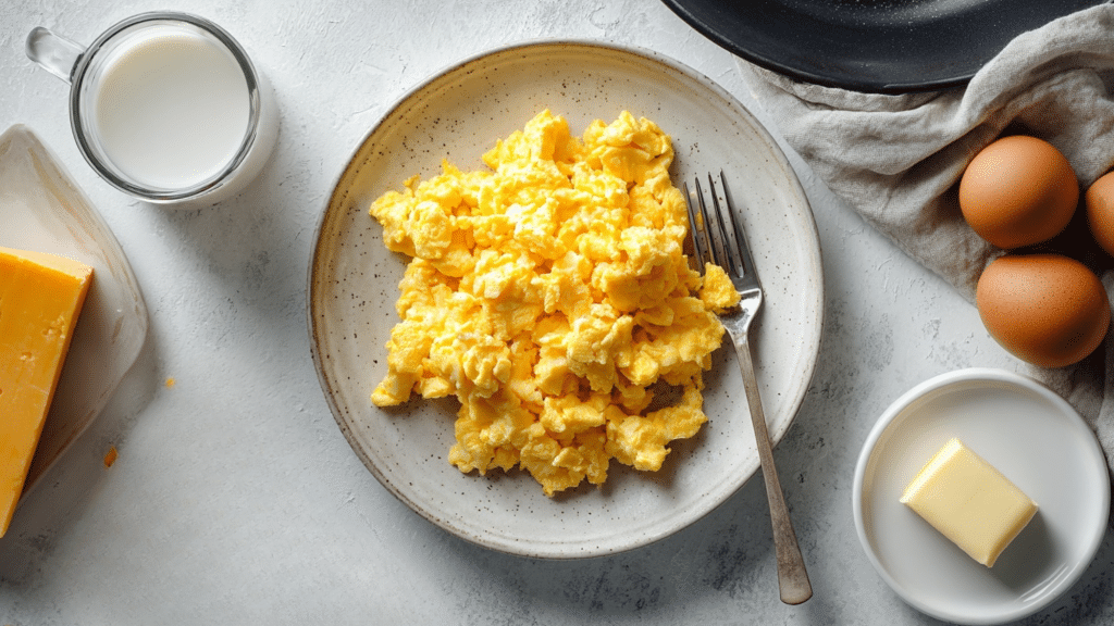 3 scrambled eggs calories