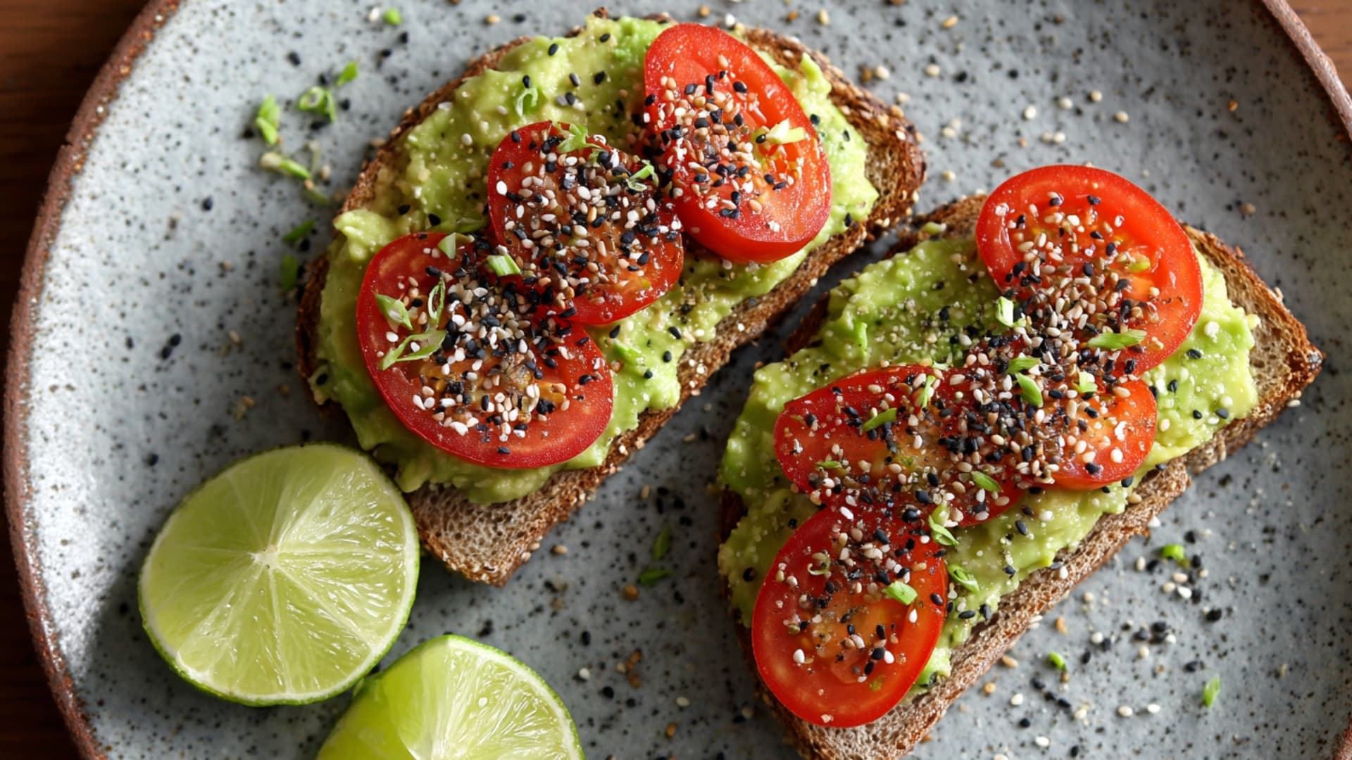 Avocado Toast on Whole Grain Bread