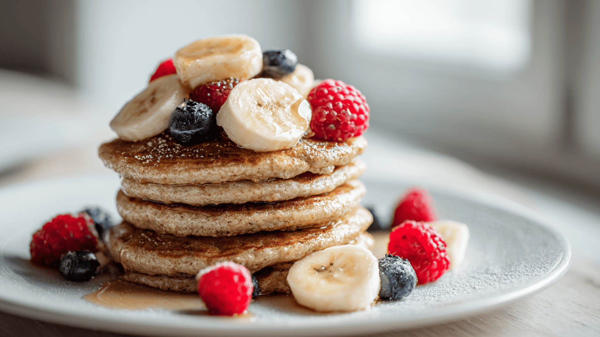 Banana Oat Pancakes
