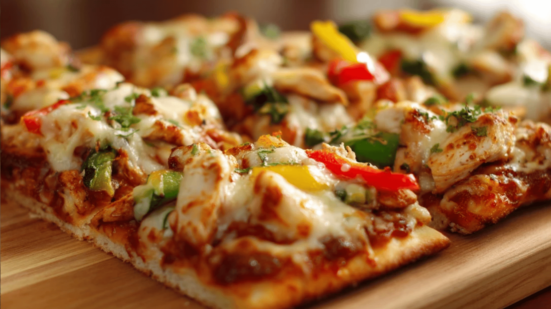 Chicken Flatbread Pizzas