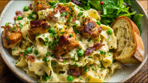 creamy chicken noodles