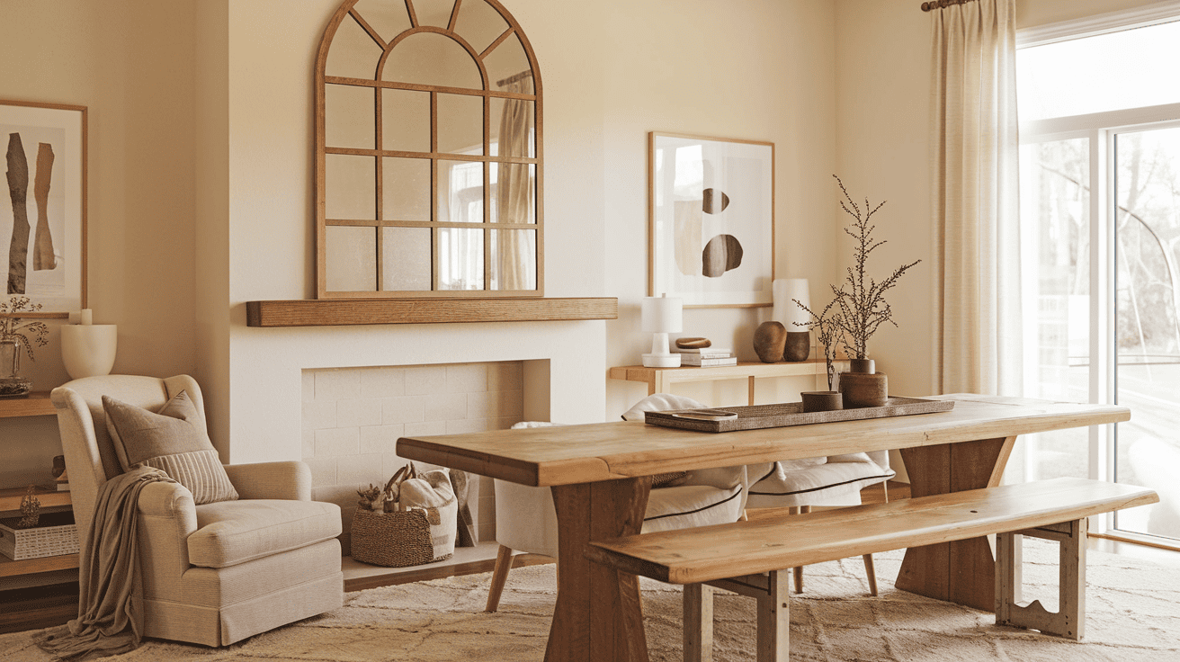 Add Arched Mirrors for a Contemporary Feel