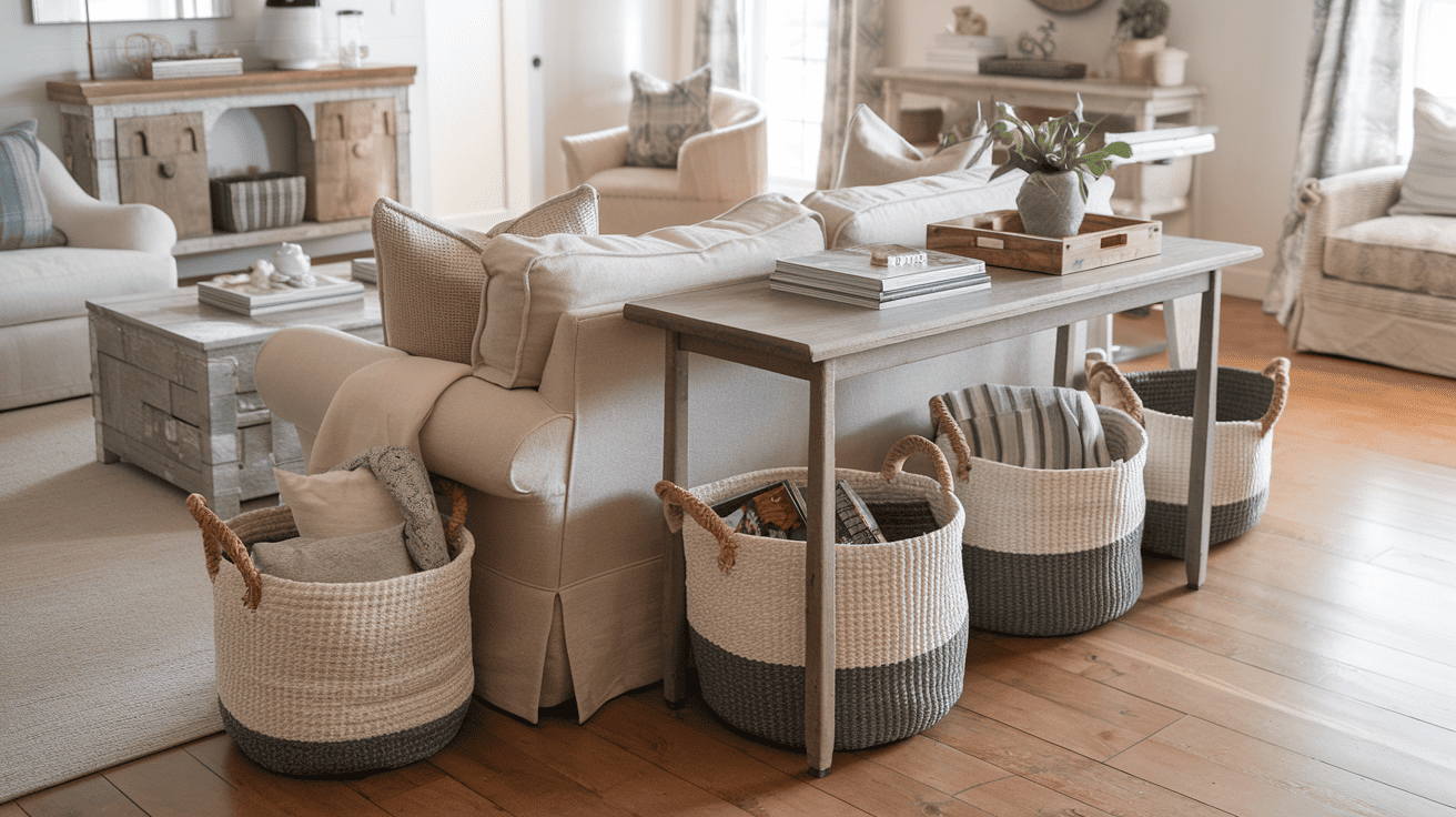 Add Woven Baskets for Functional Decor