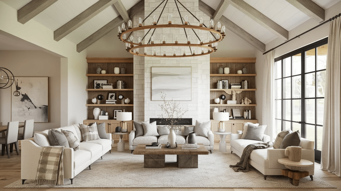 Add a Statement Modern Farmhouse Chandelier