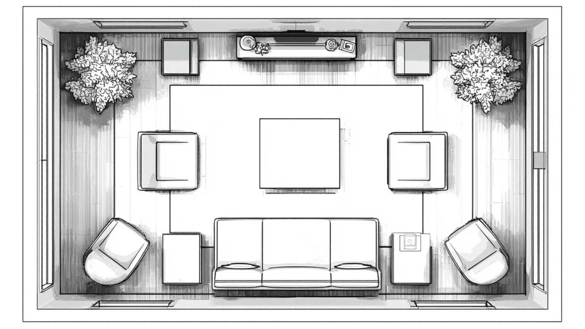 Center-Focused Arrangement