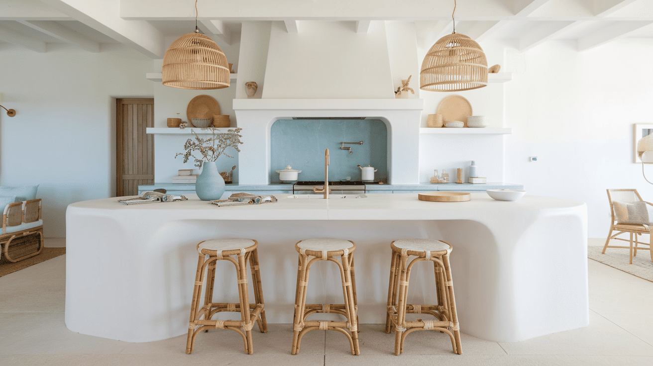 Curved Island Corners
