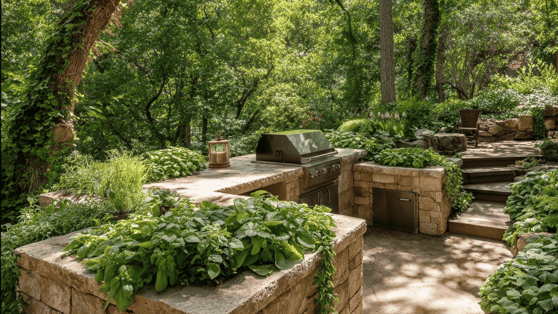 Garden-Integrated Kitchen