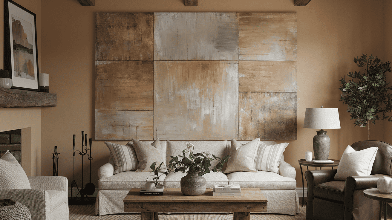 Hang Oversized Abstract Farmhouse Art