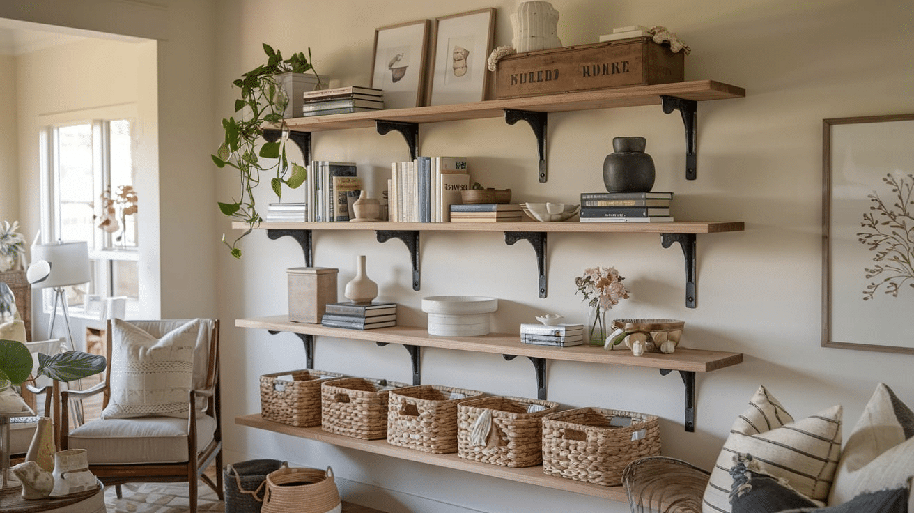 Incorporate Open Concept Shelving