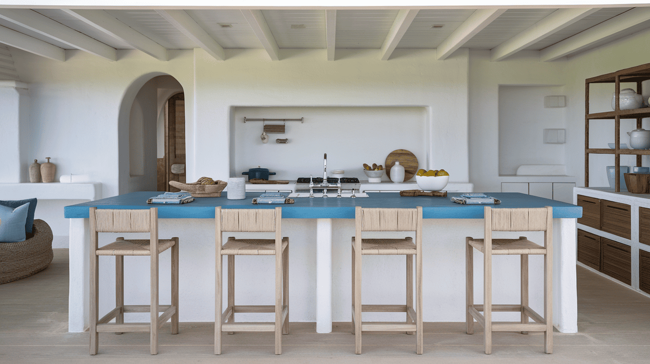 Minimalist Coastal Bar Stools