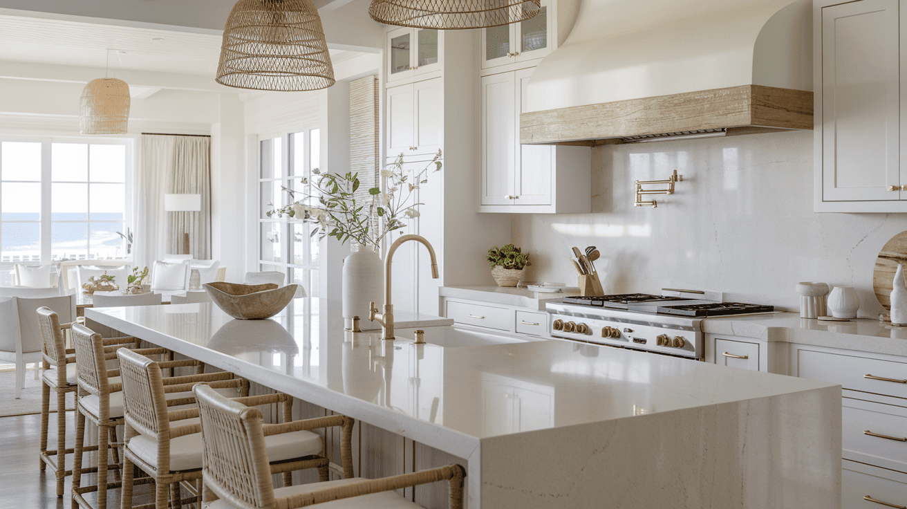 Neutral Quartz Countertops