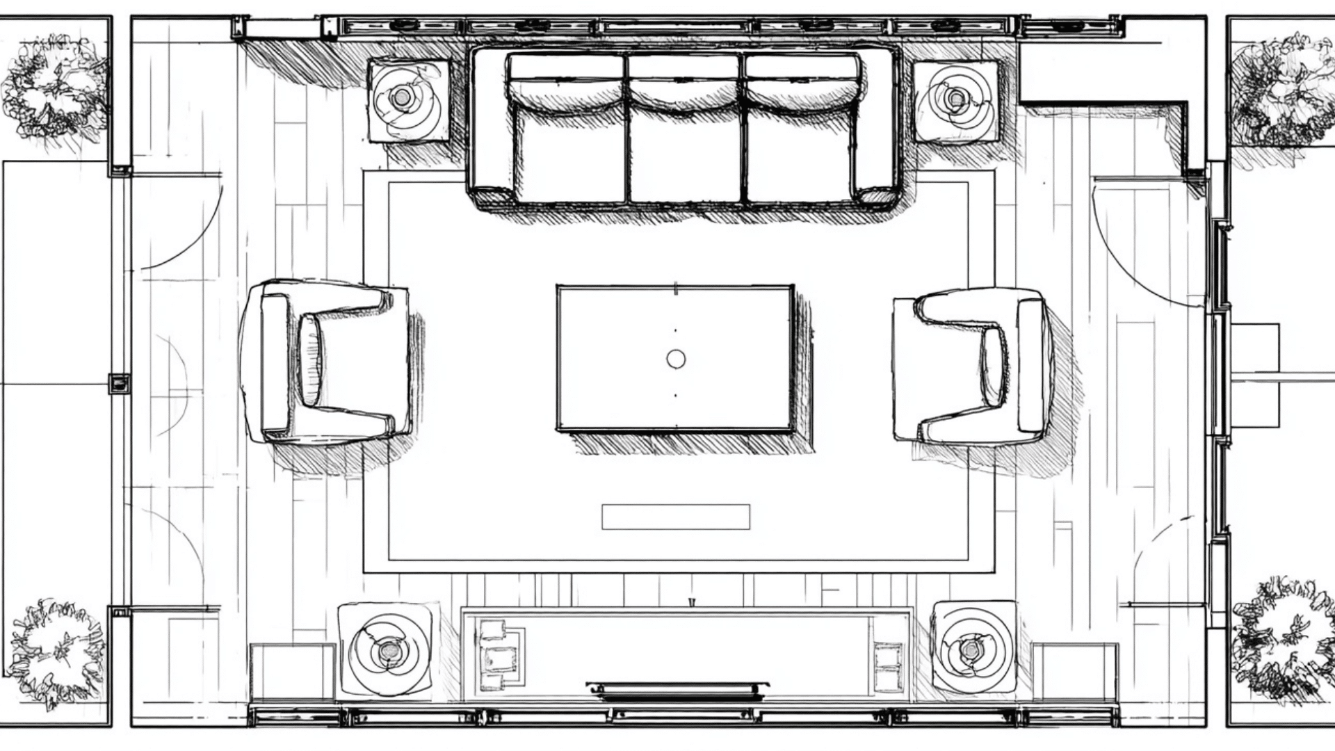 Opposing Walls Layout