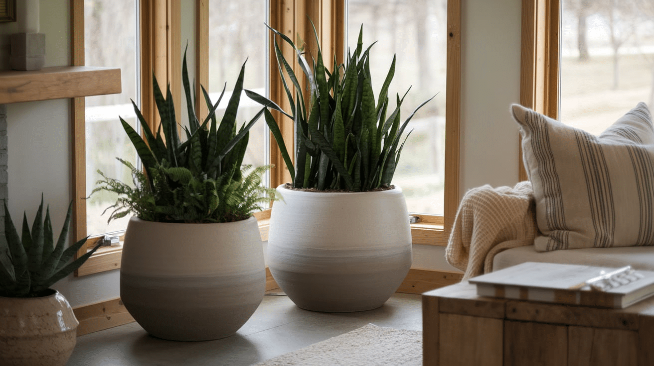 Use Large Matte Ceramic Planters
