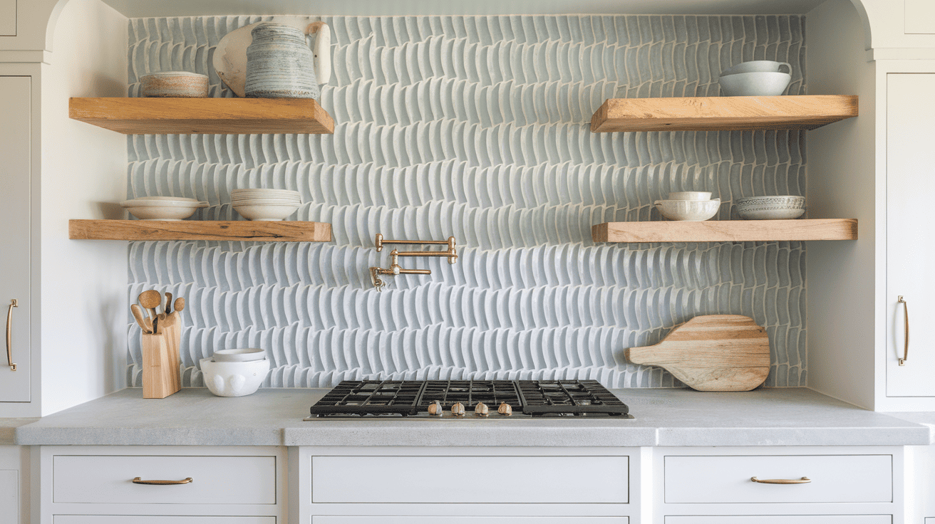 Wave Tile Backsplash