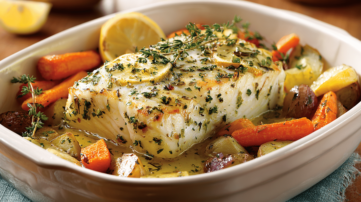 baked halibut