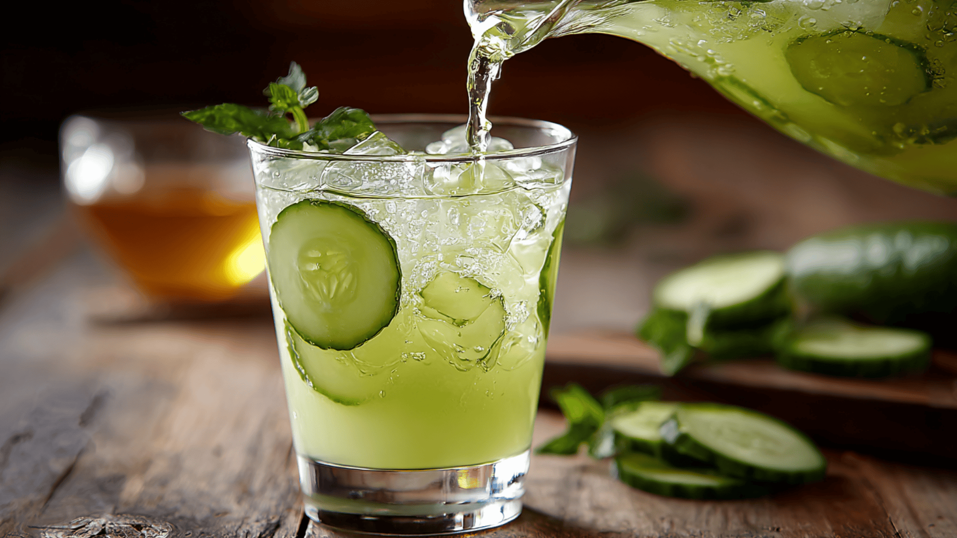 Fresh cucumber smoothie