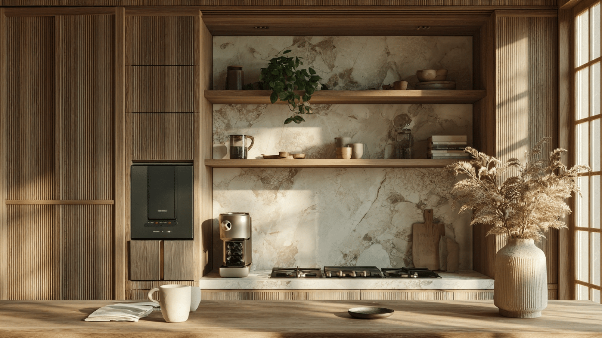 discreet appliance garage clear counters
