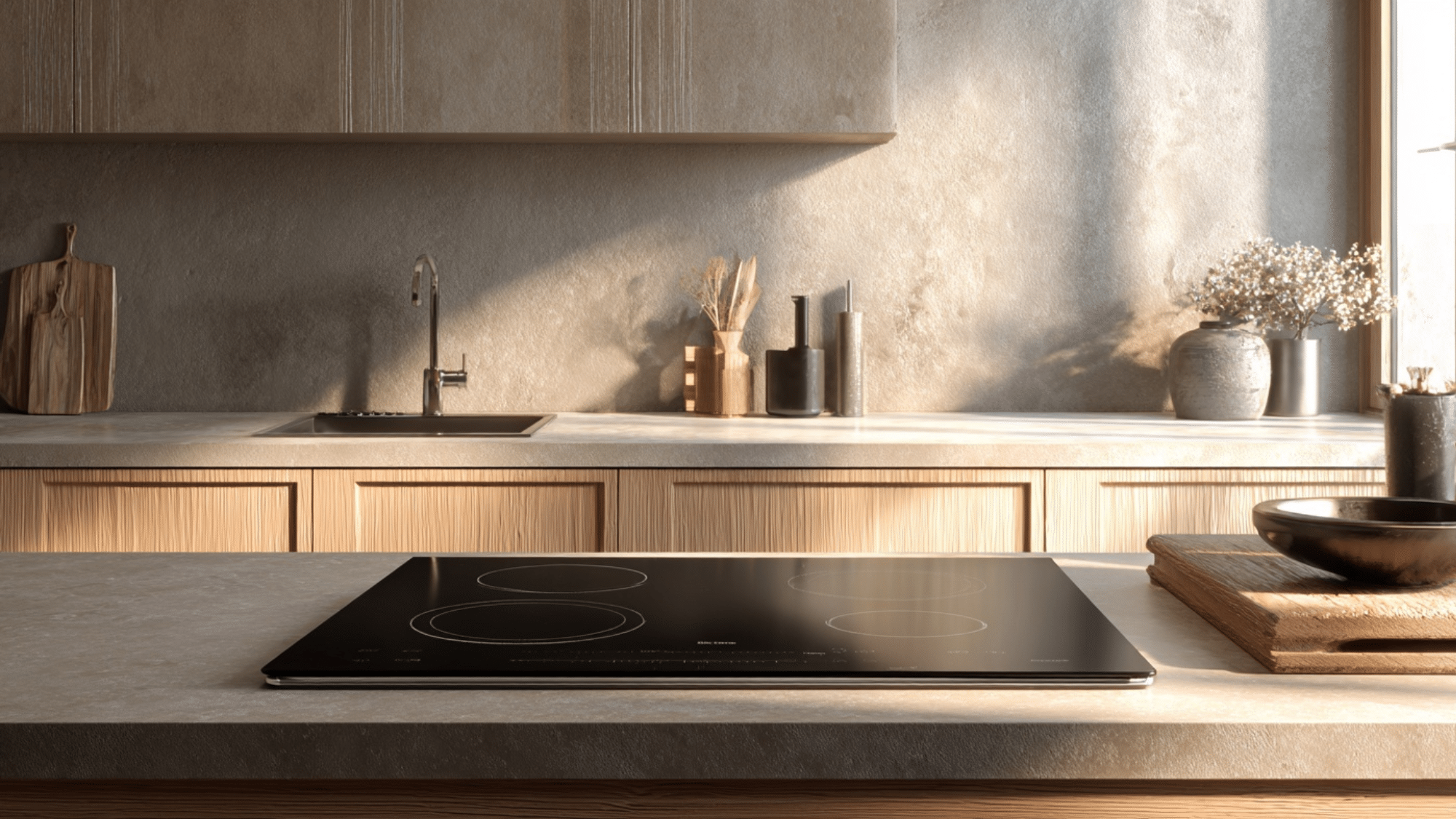 flush induction cooktop streamlined design