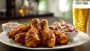 fried chicken drumsticks