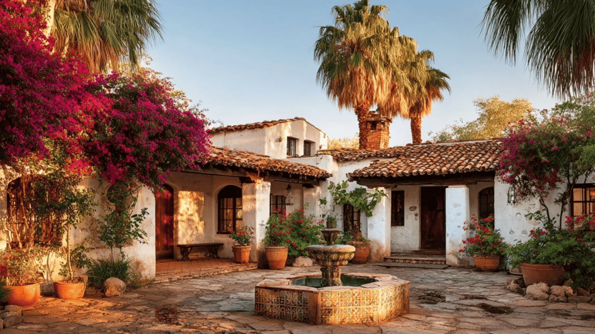 hacienda style home
