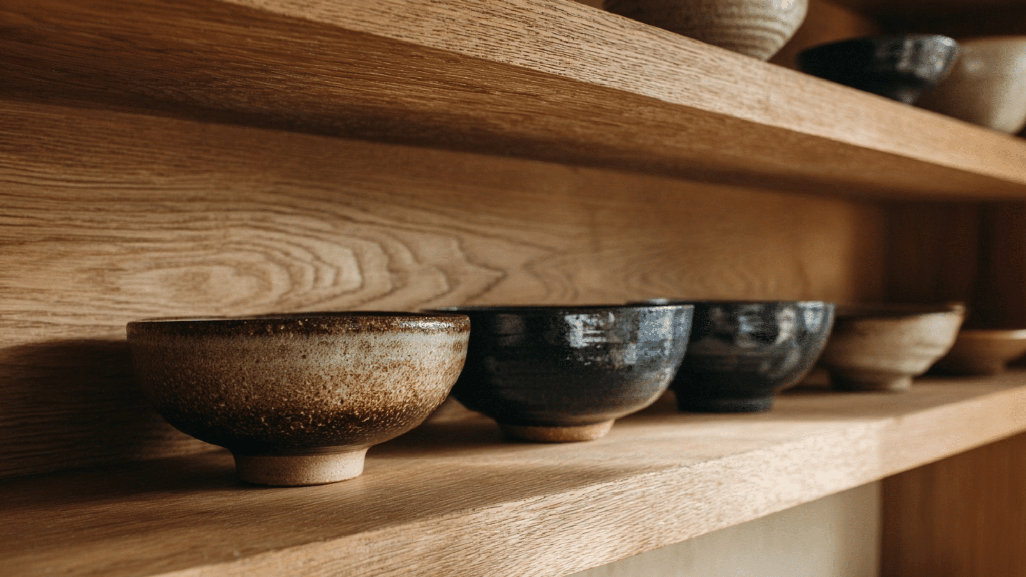 hand thrown ceramic accents display