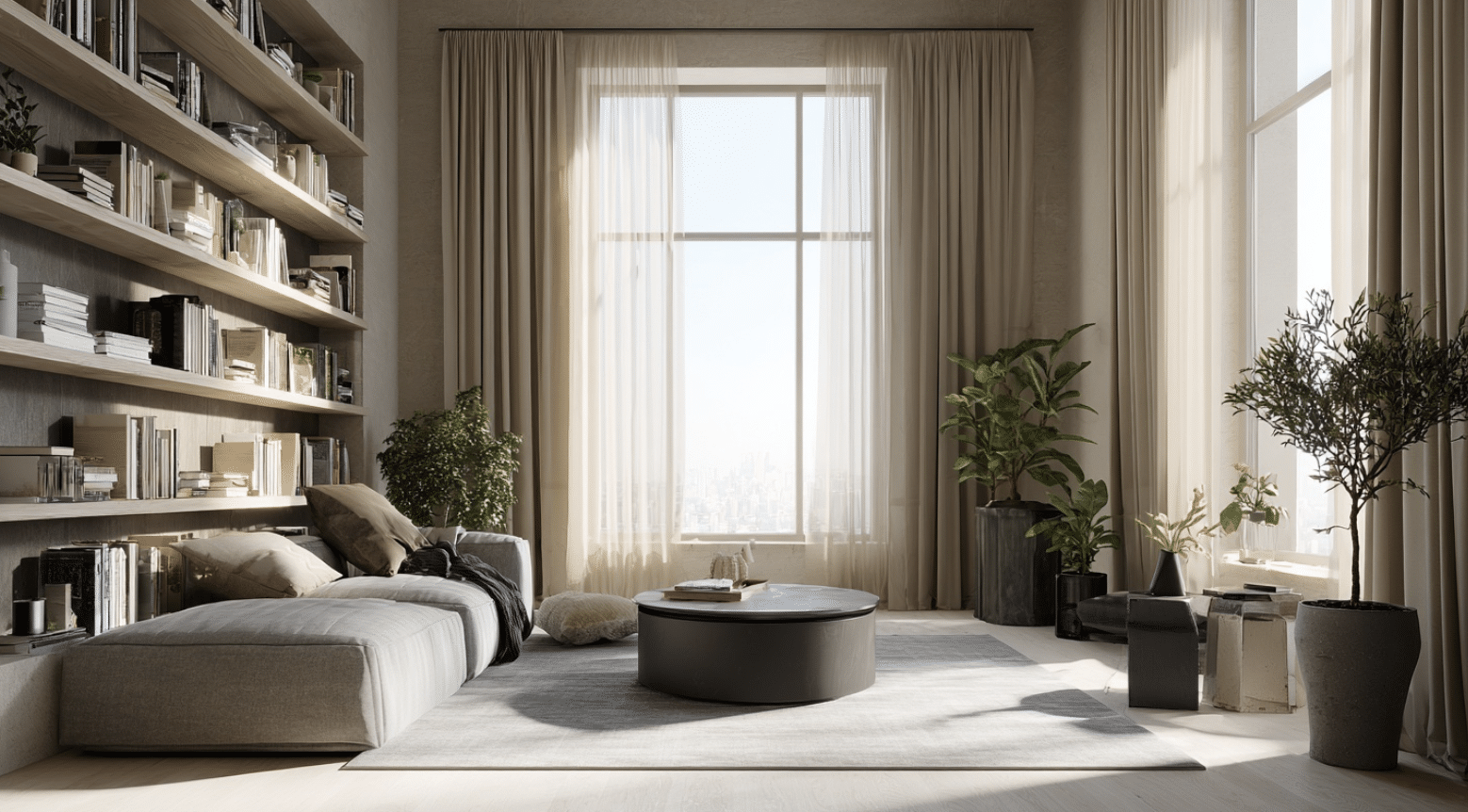 living room narrow