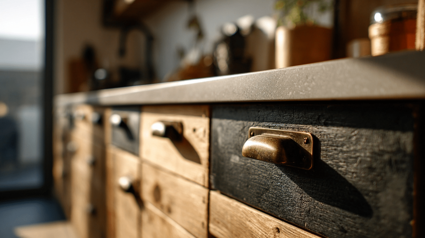 matte black or aged brass hardware details