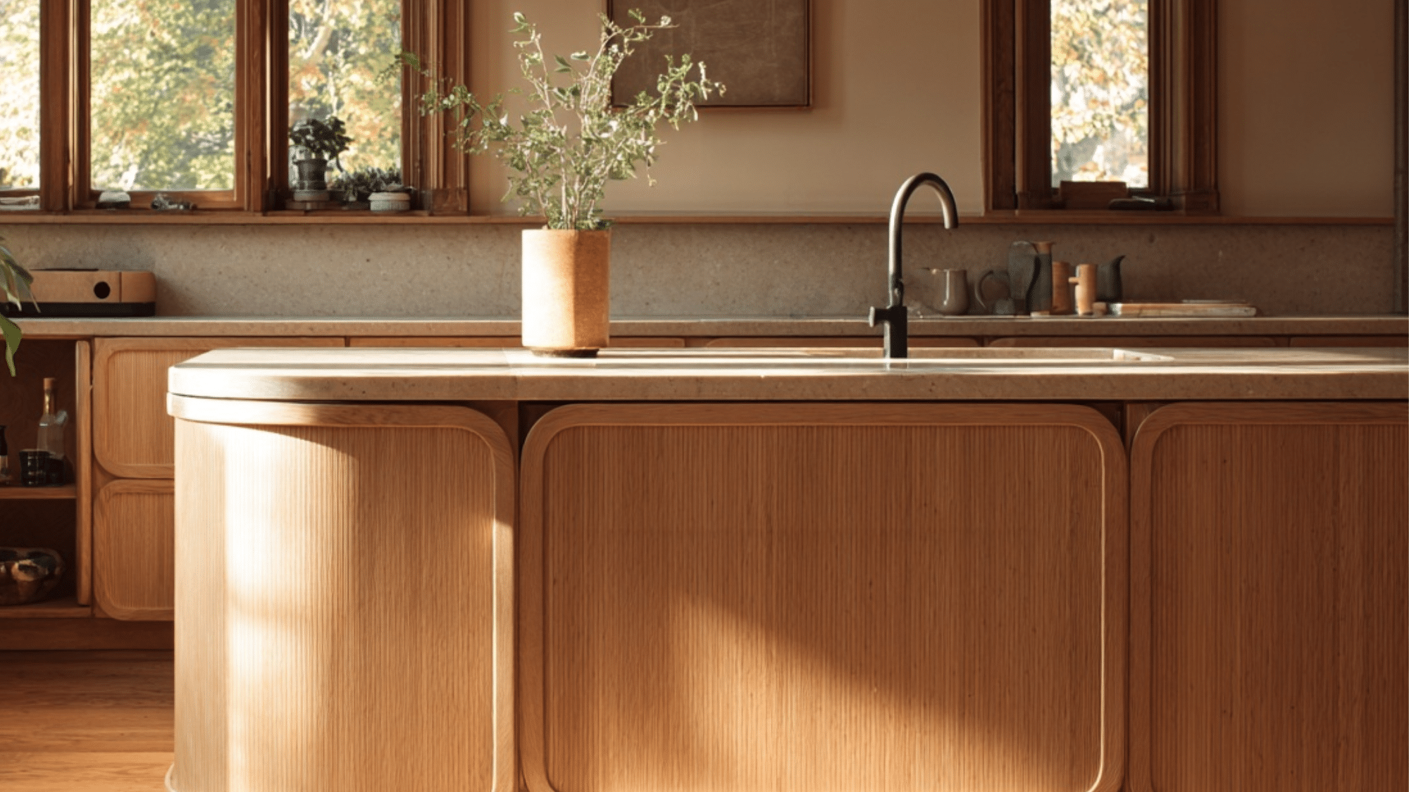 rounded island corners softer geometry