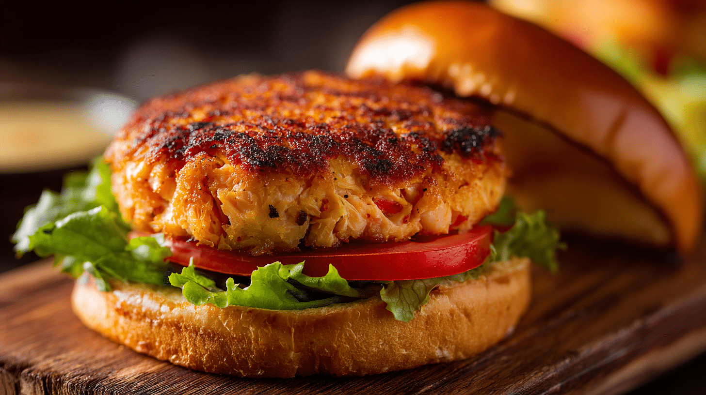 salmon burger