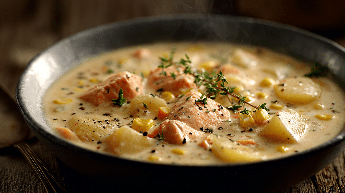 salmon chowder