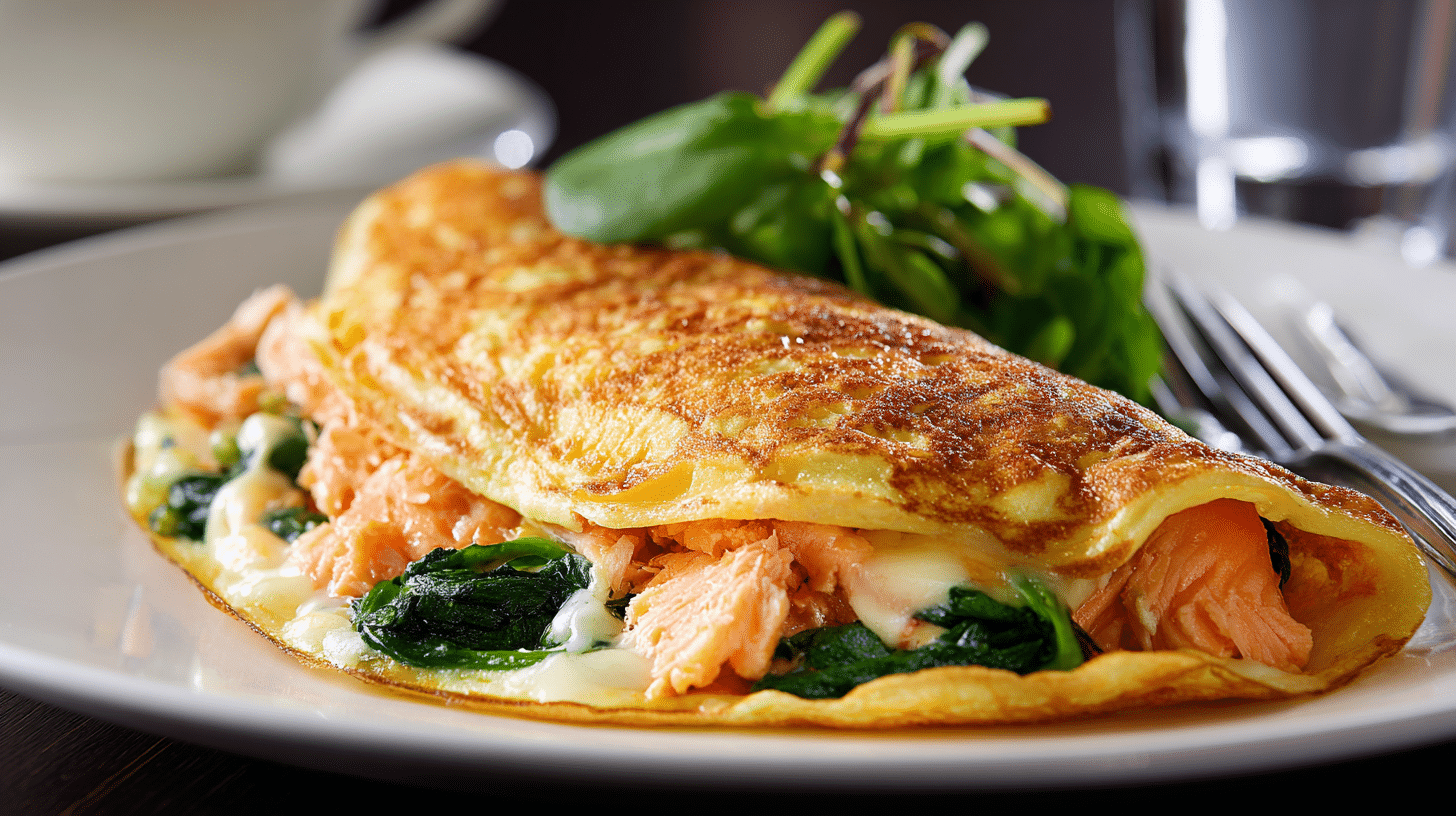 salmon omlette