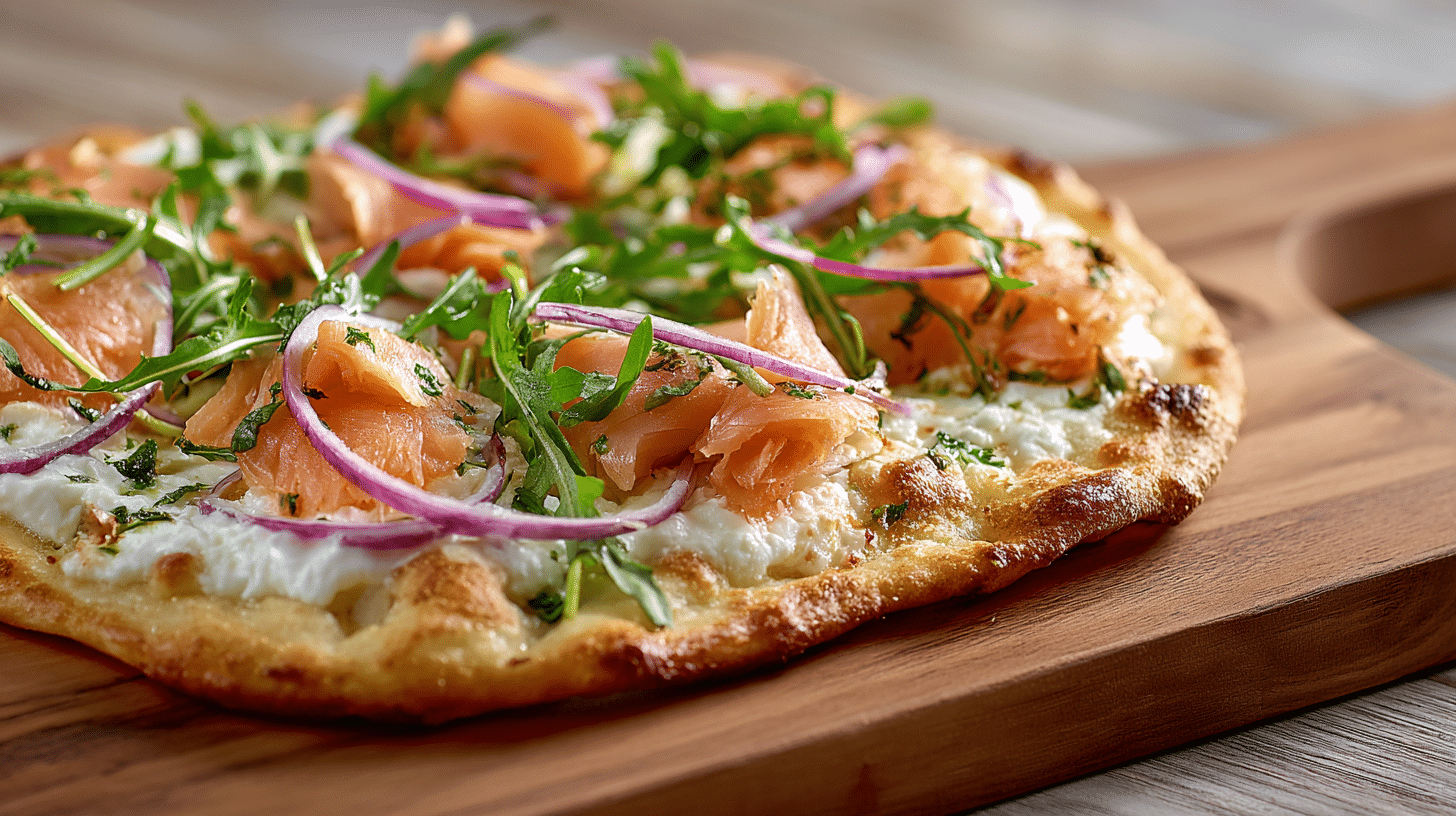 salmon pizza